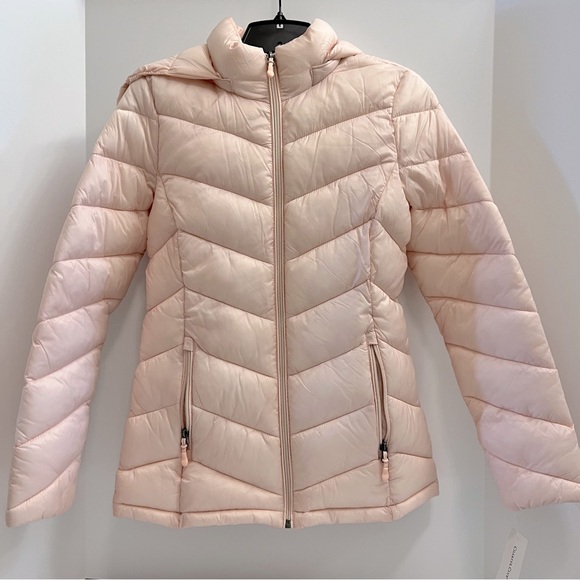 NWT CHARTER CLUB Women's Packable
Hooded Puffer Coat-Soft Pink - Picture 3 of 11